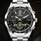 AOKULASIC Top Brand Men’s Mechanical Skeleton Luxury Watch
