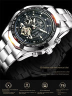 AOKULASIC Top Brand Men’s Mechanical Skeleton Luxury Watch