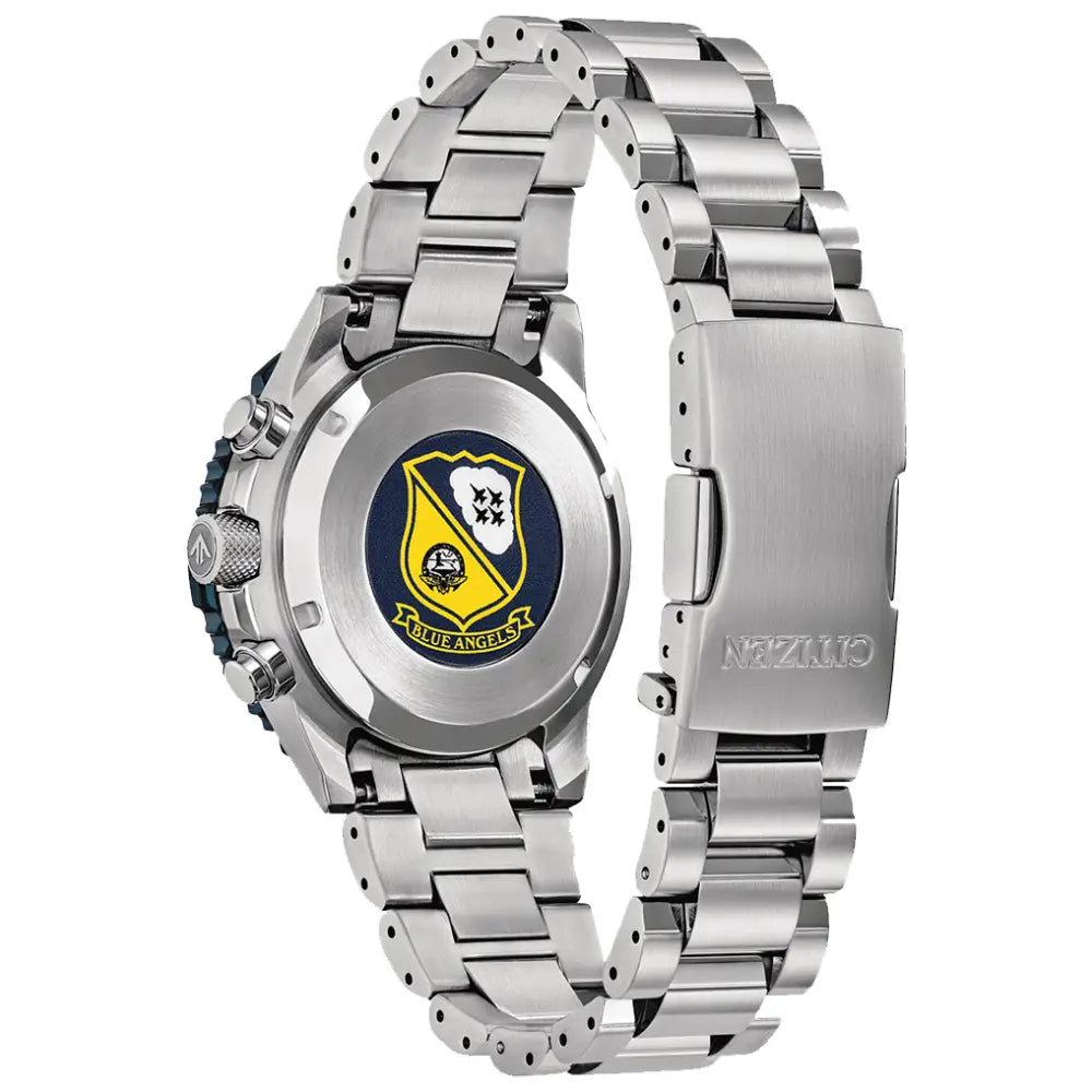 Citizen Promaster CA4667-53L Air Navihawk "Blue Angels" Eco-Drive Chronograph Blue Dial Stainless Steel Men's Watch