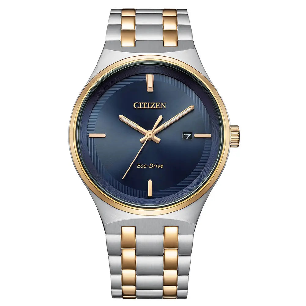 Citizen Eco-Drive BM7656-51L Blue Dial 40mm Two-Tone Stainless Steel Men's Watch